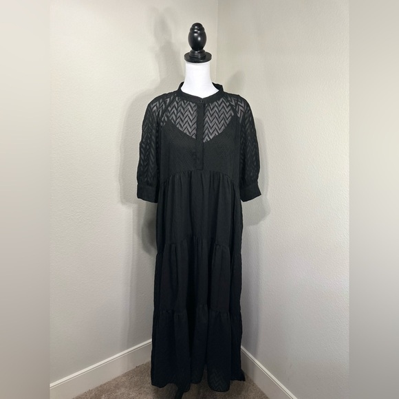 Zara Black Women's maxi Dress - Picture 2 of 11